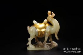 和田玉包金骆驼